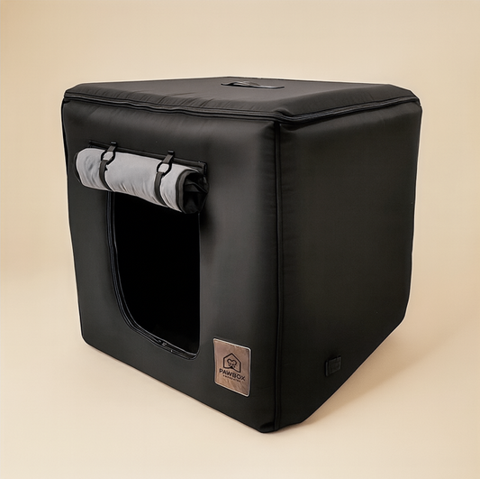 PawBox – ljuddämpande tält för hundar och katter, portabel